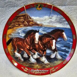 Pride of Budweiser Danbury Mint Clydesdales Plate B6124 BUDWEISER BEACHCOMBERS